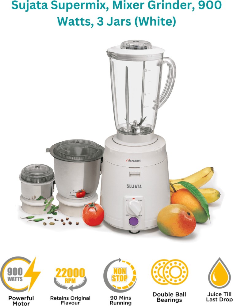 Sujata mixer grinder 900 on sale watt price flipkart