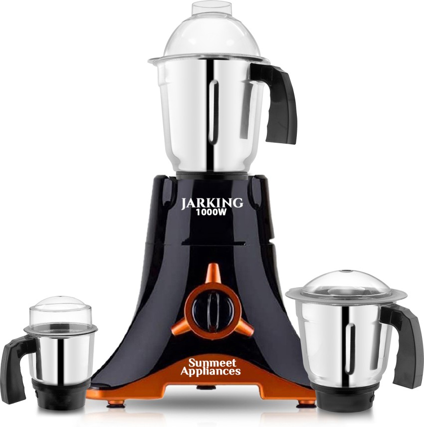 Jarking PST Mixer Grinder with Stainless Steel Chutney Jar (350 Ml