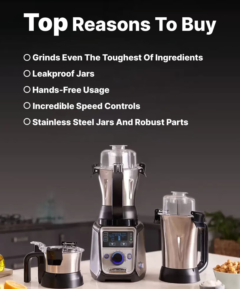 Hamilton Beach Professional 1400 W Mixer Grinder Price in India Buy Hamilton Beach Professional 1400 W Mixer Grinder Online at Flipkart