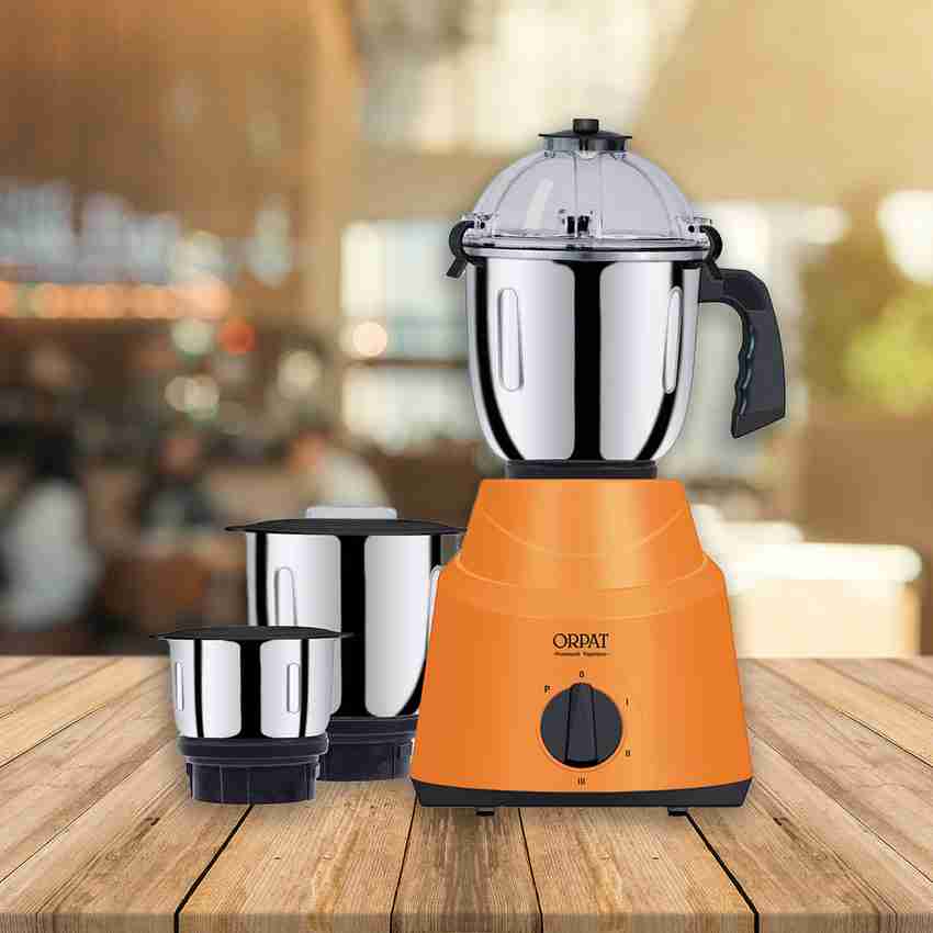 ORPAT Kitchen Star 1200 Mixer Grinder 3 Jars Tangerine Price in