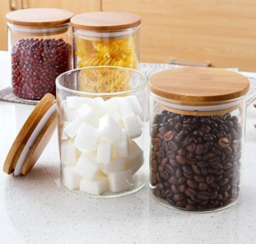 Buy JNSM Glass Container Jar With Lid For Kitchen Small Jars for