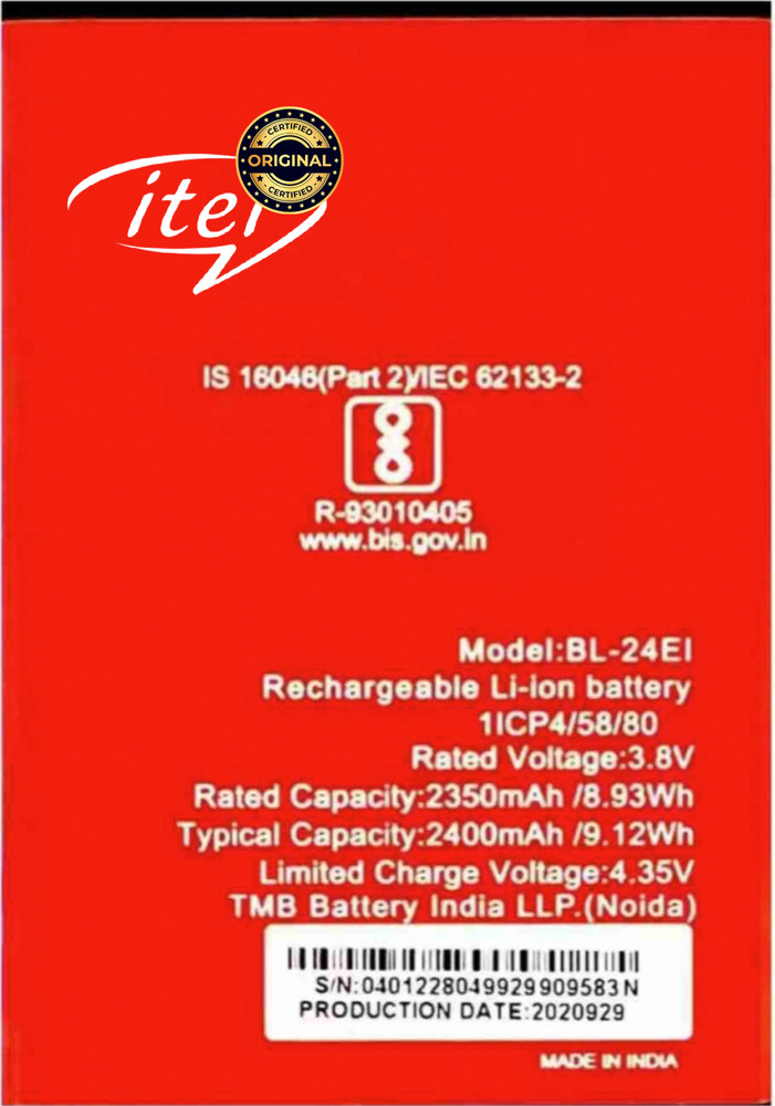 Itel Mobile Itel A42 Plus Battery Buy Replacement Battery For Itel