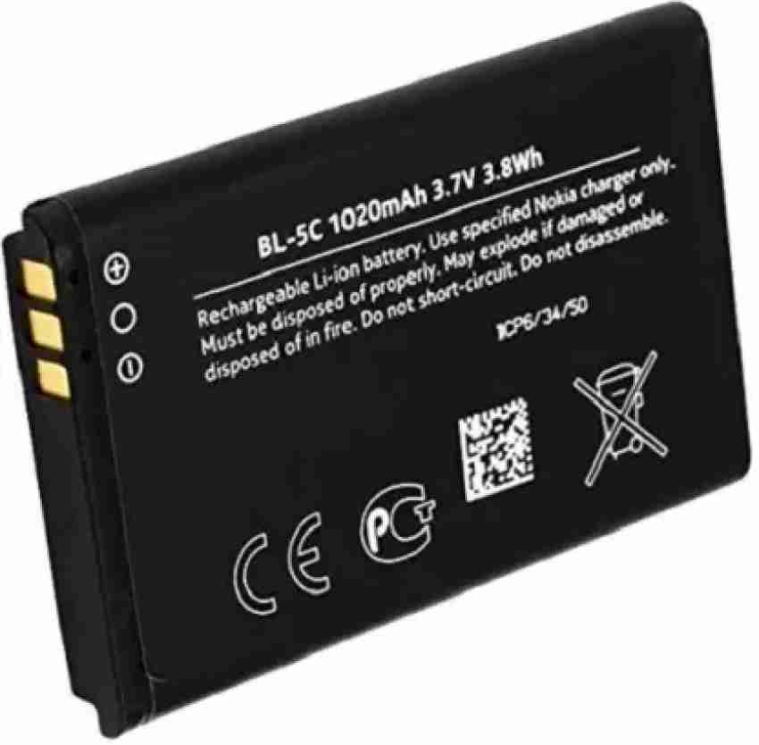 BL5C BL-5C BL 5C 3.7V Lithium Polymer Phone Battery for Nokia 1100 1110 1200