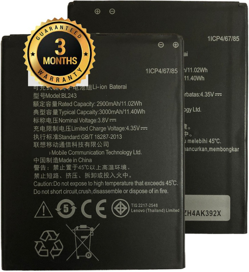 IARYZ ORIGINAL Mobile Battery For Lenovo K3 Note k50a40 a7000