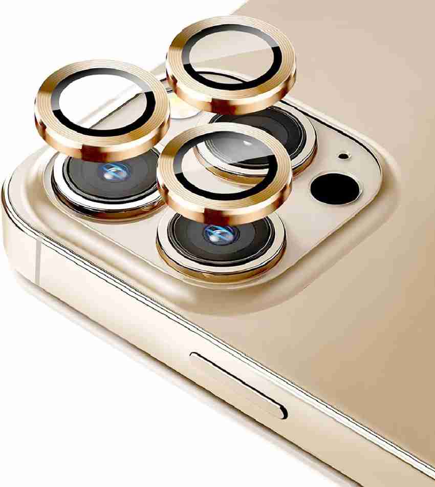 For iPhone 13 14 Pro Max,Plus Metal Ring Tempered Glass Camera Lens  Protector