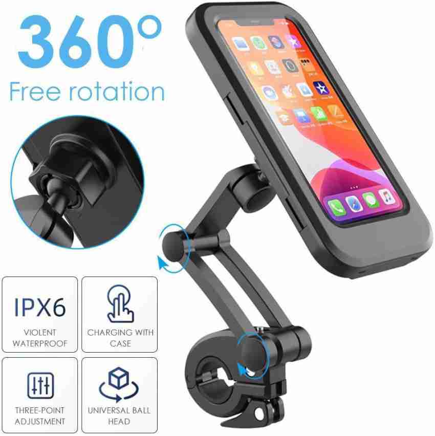 Motorcycle Bicycle MTB Handlebar Phone Mount Waterproof Bike Cell Phone  Holder