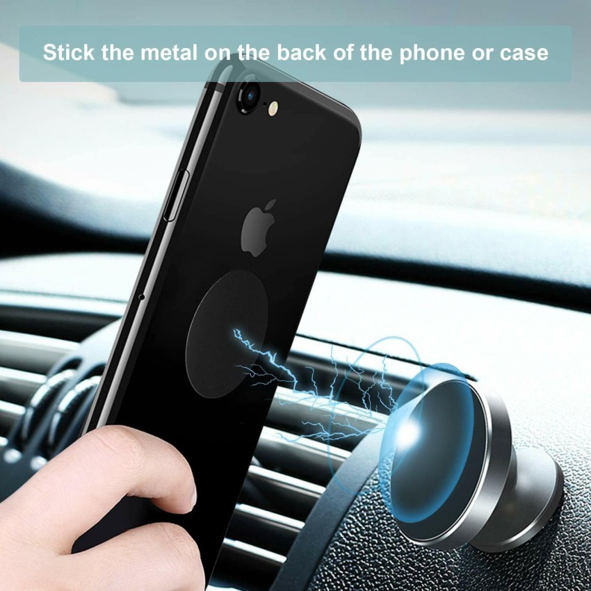 BOLT 8 Pcs Universal Metal Plate with Adhesive for Magnetic Car Mount  Holder Mobile Holder