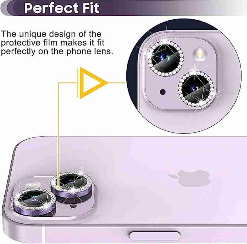 Bling Glitter Diamond Camera Lens Protector for iPhone 14 Pro Max Plus 13  12 Mini 14Pro iPhone14 Tempered Glass Protection Film
