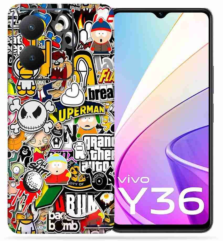 Satisfactory Vivo Y36 Sticker Bombing OggyBaba Mobile Skin Price