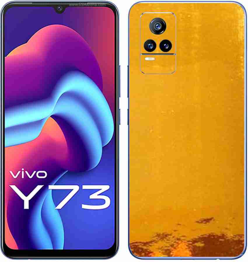 candeal mart Vivo Y73 2021 Back skin sticker Vinyl wrap Protective film Gold Mobile Skin Price in India Buy candeal mart Vivo Y73 2021 Back skin sticker Vinyl