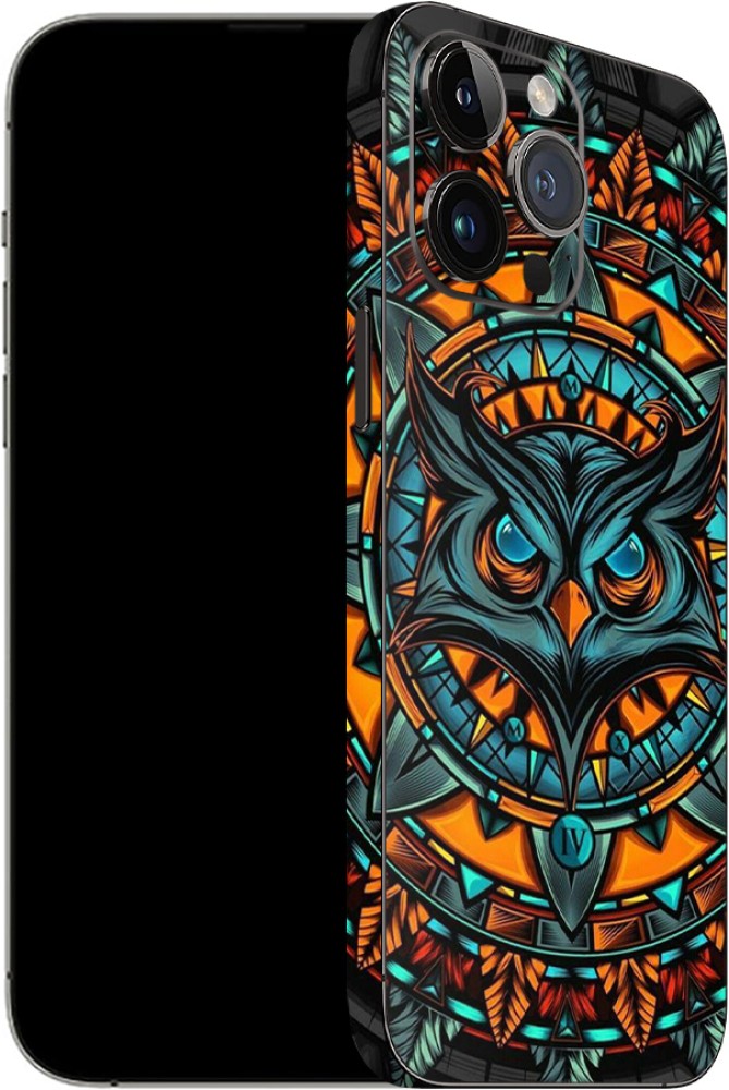 Credit card /Debit card skin sticker Owl Orange