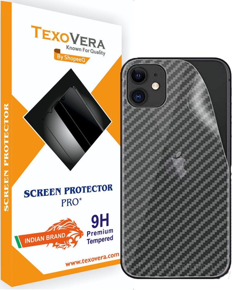 3D Carbon Fiber Skin Back Cover Screen Protector Film For iPhone 11 Pro Max