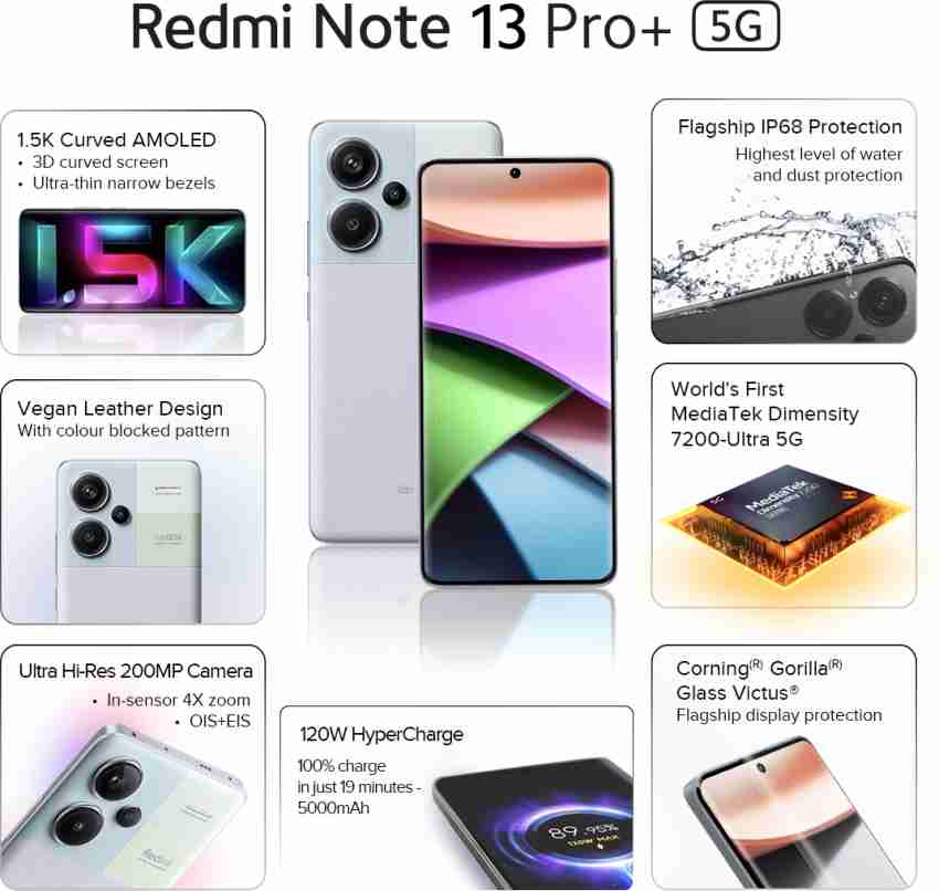 Xiaomi Redmi Note 13 Pro Plus 5G Dimensity 7200 Ultra 200MP 120W