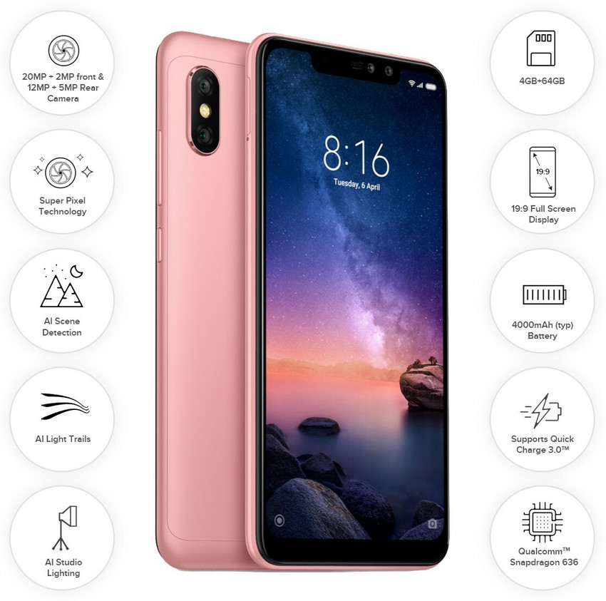 redmi note 5 pro 4gb rose gold