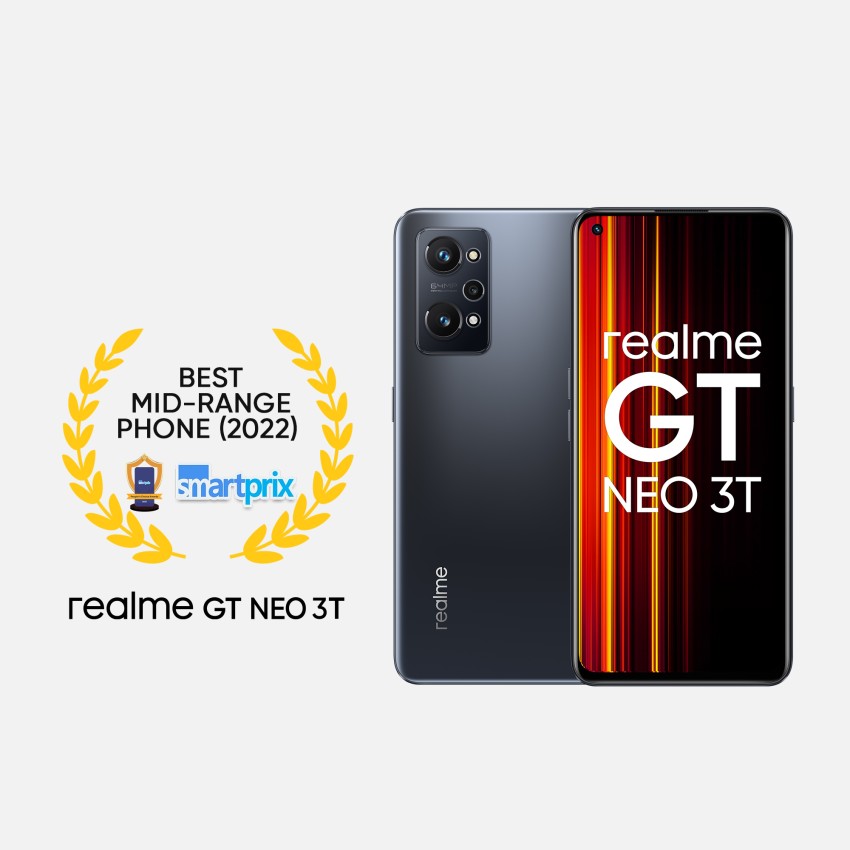  realme GT Neo 3T Dual-SIM 128GB ROM + 8GB RAM (GSM Only  No  CDMA) Factory Unlocked 5G Smartphone (Dash Yellow) - International Version  : Cell Phones & Accessories