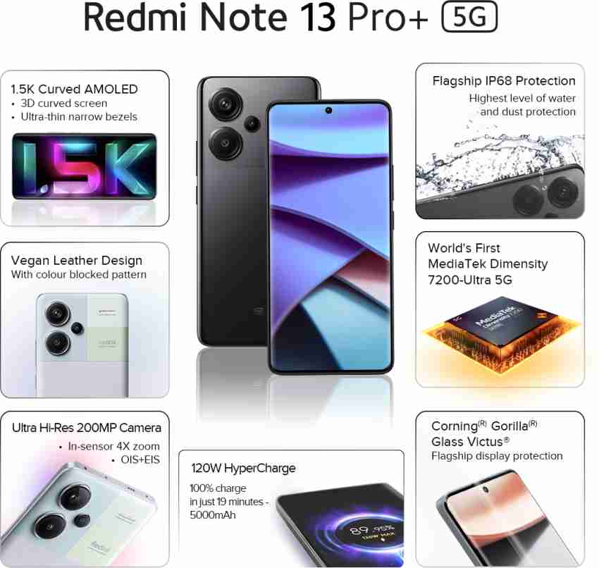 REDMI Note 13 Pro+ 5G ( 256 GB Storage, 8 GB RAM ) Online at Best Price On