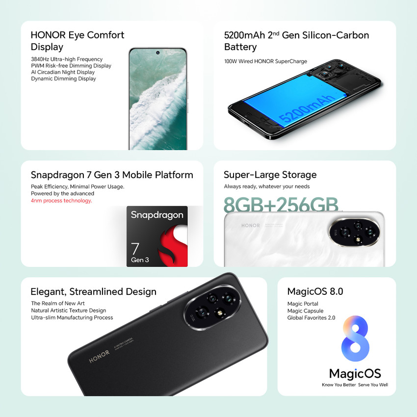 Honor 200 5G 256 GB Storage 8 GB RAM Online at Best Price On Flipkart