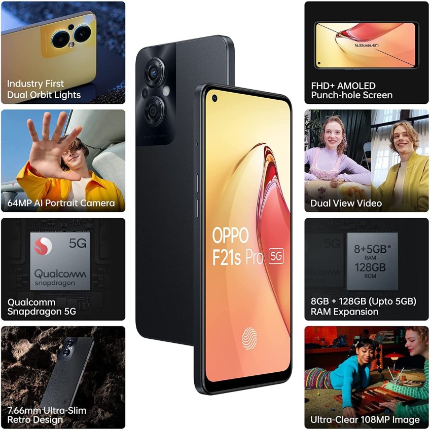 OPPO A78 - 6.43-inch 256GB/8GB Dual SIM 4G Mobile Phone - Mist Black (D) @  Best Price Online