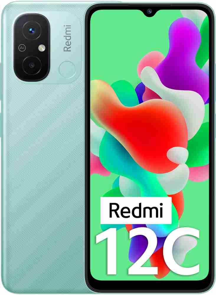 Xiaomi Redmi 12C Dual SIM, 128GB, 6GB RAM, 4G LTE – Mint Green - Halan