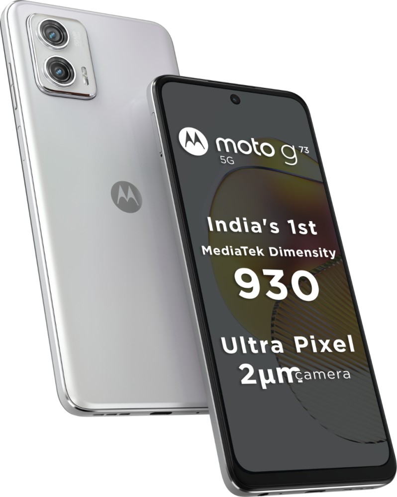 Motorola G73 5G (Midnight Blue, 8GB RAM, 128GB Storage), 16.51 cm (6.5  inch) Full HD+ Display, 50MP + 8MP, 16MP Front Camera, Mediatek  Dimensity 930 Processor