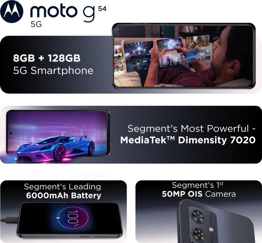 Moto G54 5G With MediaTek Dimensity 7020 SoC Goes on Sale Today via  Flipkart: Price in India, Launch Offers, Specifications - MySmartPrice