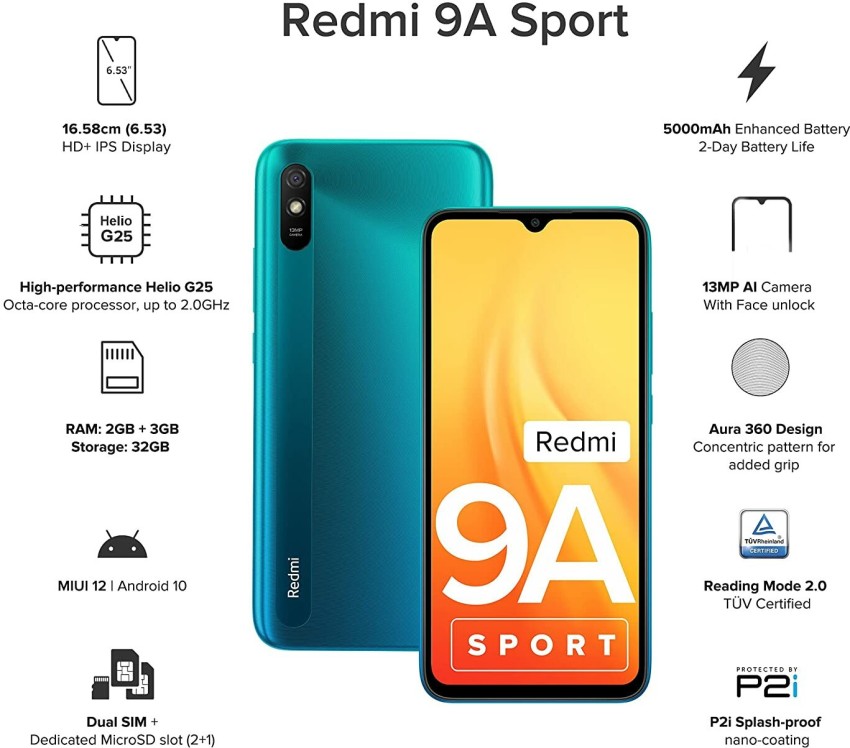 Mi Redmi 9A Sport ( 32 GB Storage, 3 GB RAM ) Online at Best Price On