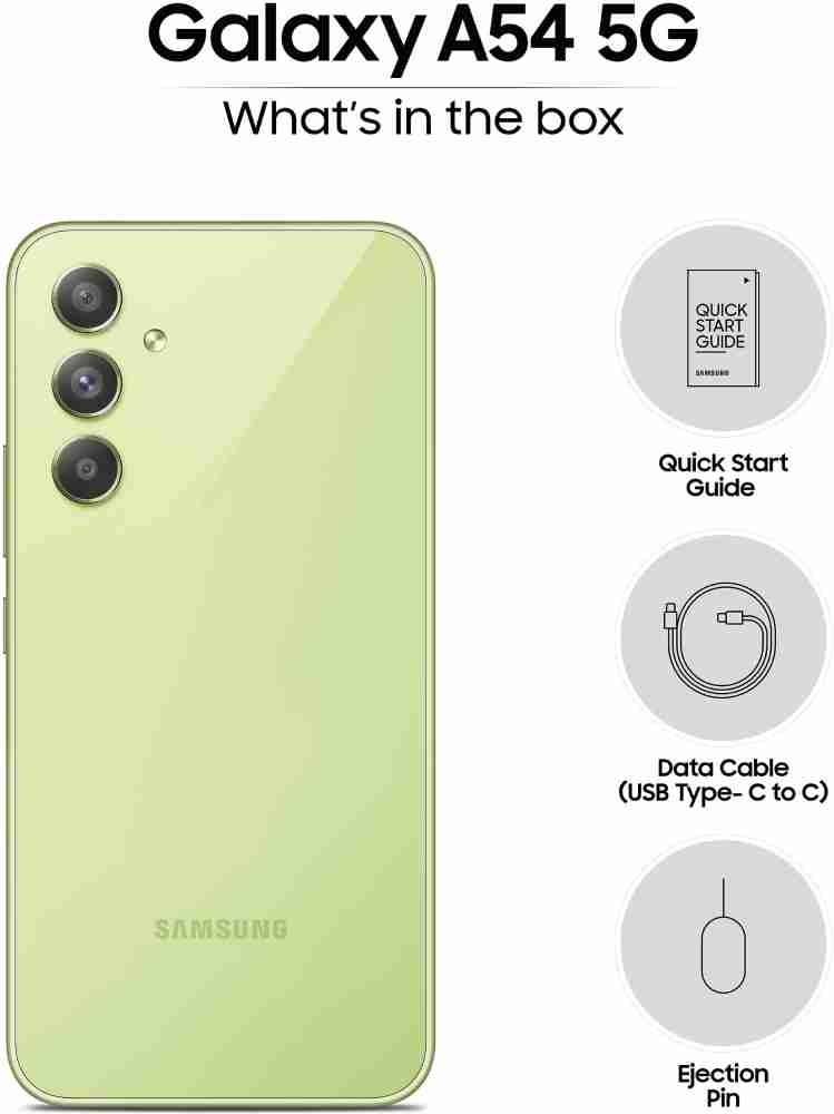  SAMSUNG Galaxy A54 5G + 4G LTE (256GB + 8GB) Unlocked