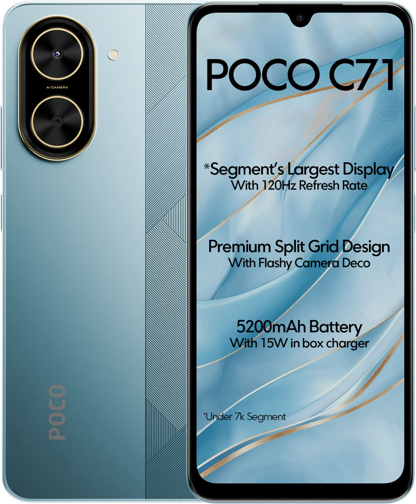 POCO C71 ( 128 GB Storage, 6 GB RAM ) Online at Best Price On