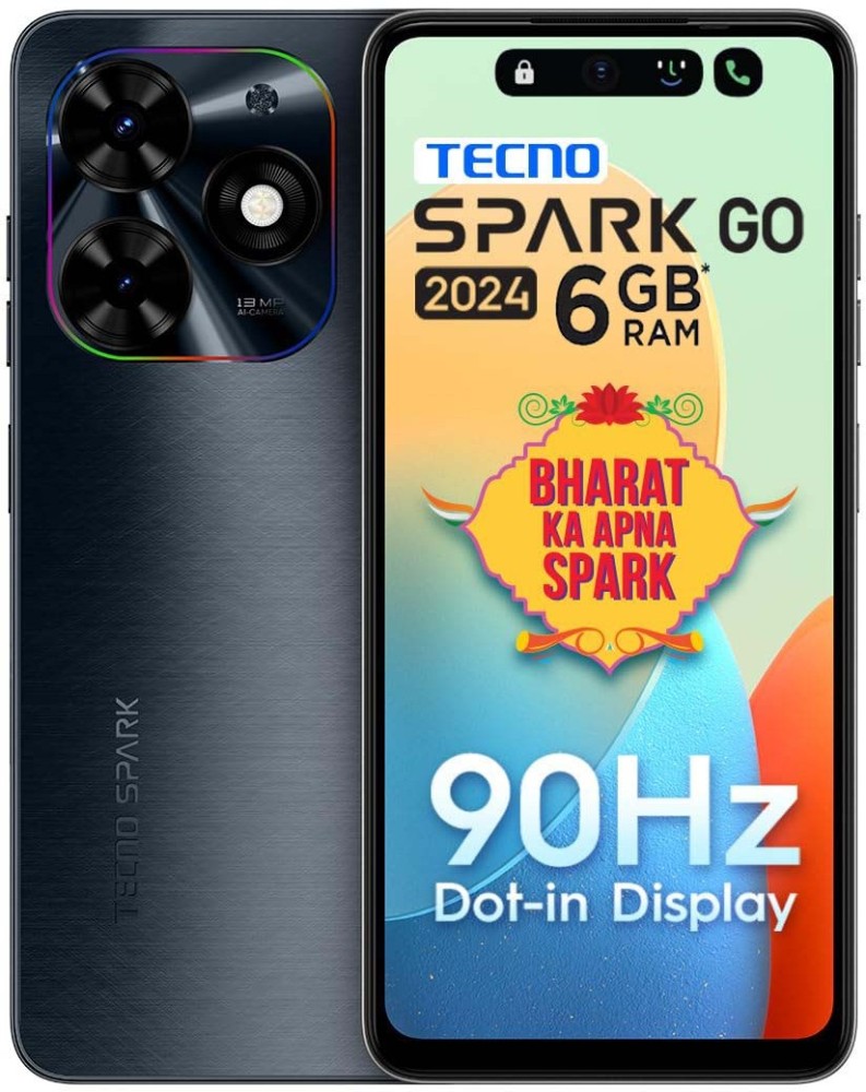 Tecno Spark Go 2024 ( 64 GB Storage, 3 GB RAM ) Online at Best Price On