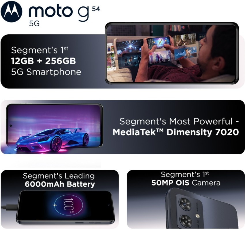 Moto g 54 5 G at Rs 16000, मोटोरोला मोबाइल फोन in Mahasamund