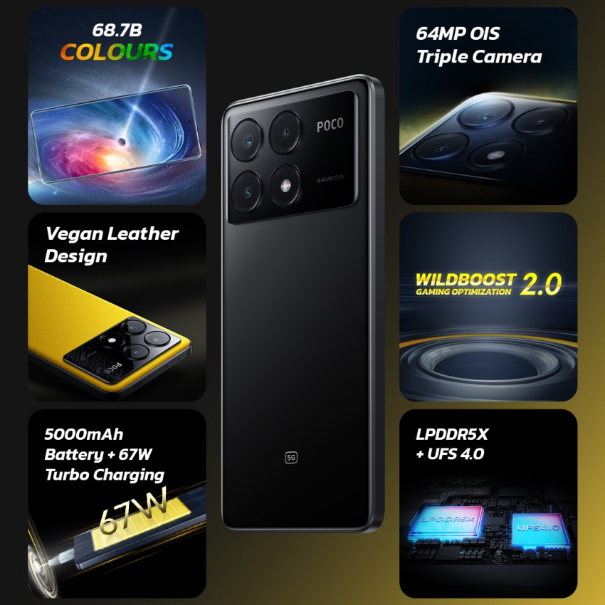 Celular XIAOMI Poco X6 Pro 5g 512gb 12gb RAM. Black – Tecniquero