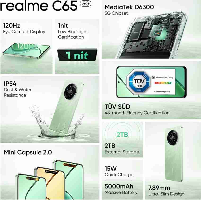 realme C65 5G ( 128 GB Storage, 6 GB RAM ) Online at Best