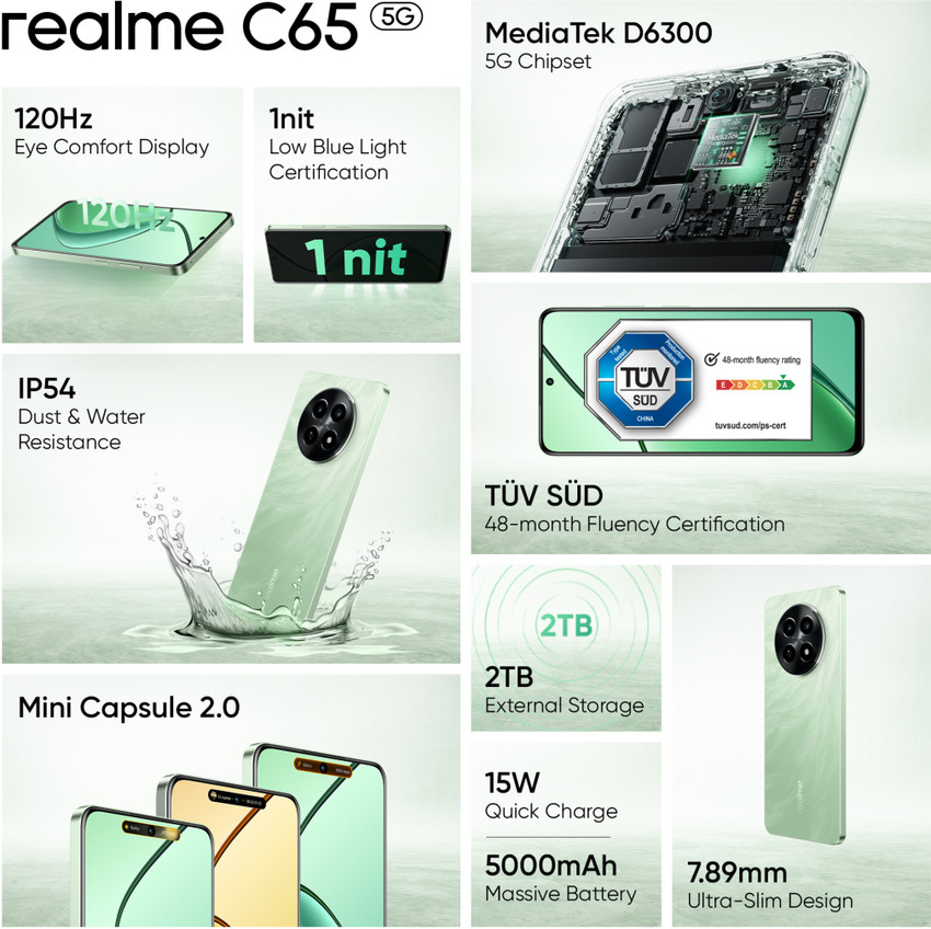 realme C65 5G ( 128 GB Storage, 4 GB RAM ) Online at Best