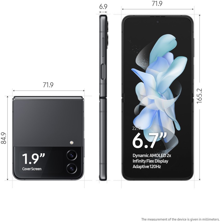 SAMSUNG Galaxy Z Flip4 5G (Graphite, 128 GB)
