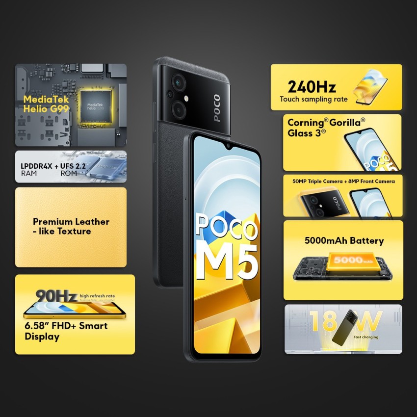 POCO M5 ( 128 GB Storage, 6 GB RAM ) Online at Best Price On