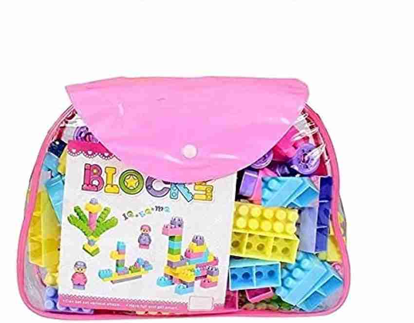 Aadhya Building Blocks for Kids with Wheel 100 Pcs BAG