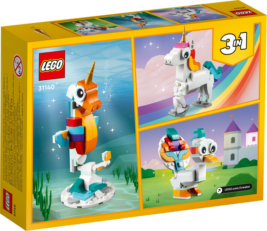 LEGO Creator 3-in-1 Magical Unicorn (145 Blocks) Model Building 