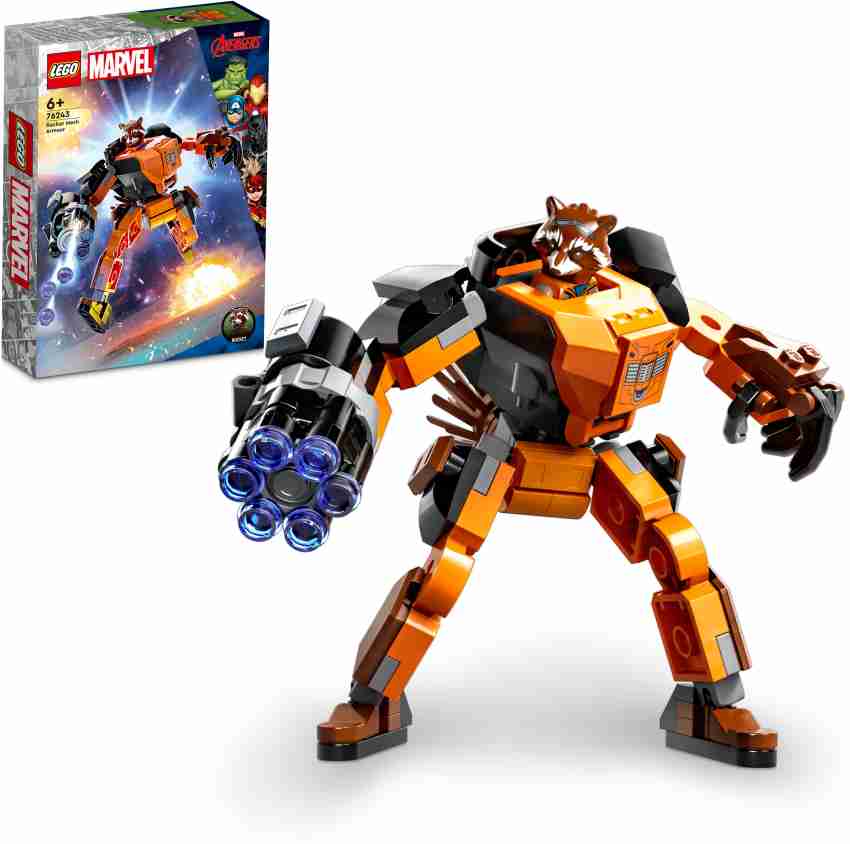 LEGO® Super Heroes Marvel Rocket Mech Armor 98 Piece Building Kit (76243)