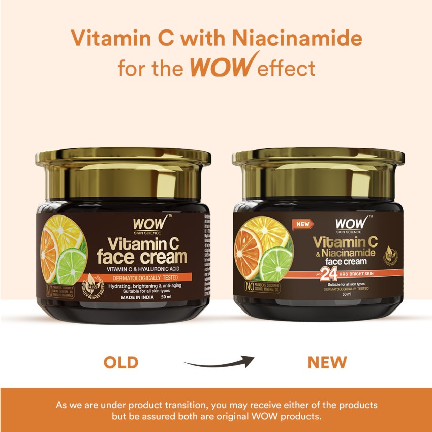 WOW SKIN SCIENCE Vitamin C Cream for Skin Whitening