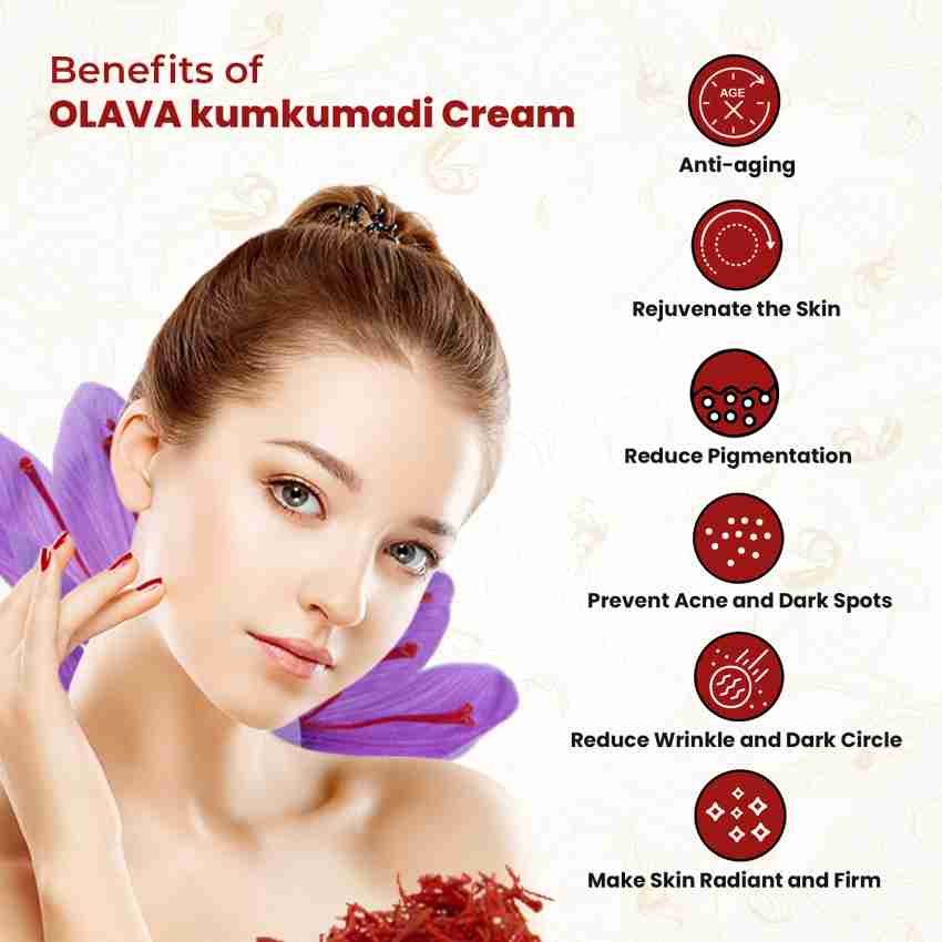 OLAVA NATURALS Kumkumadi Cream, Moisturizing Day and Night Cream