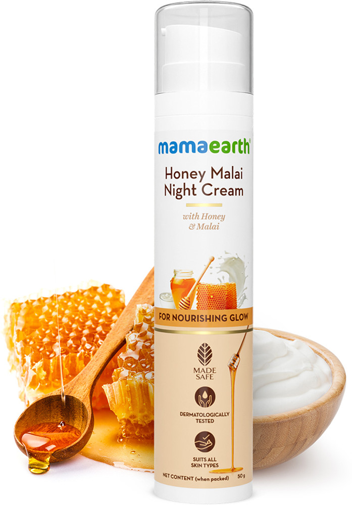 Mamaearth Honey Malai Night Cream with Honey Malai for