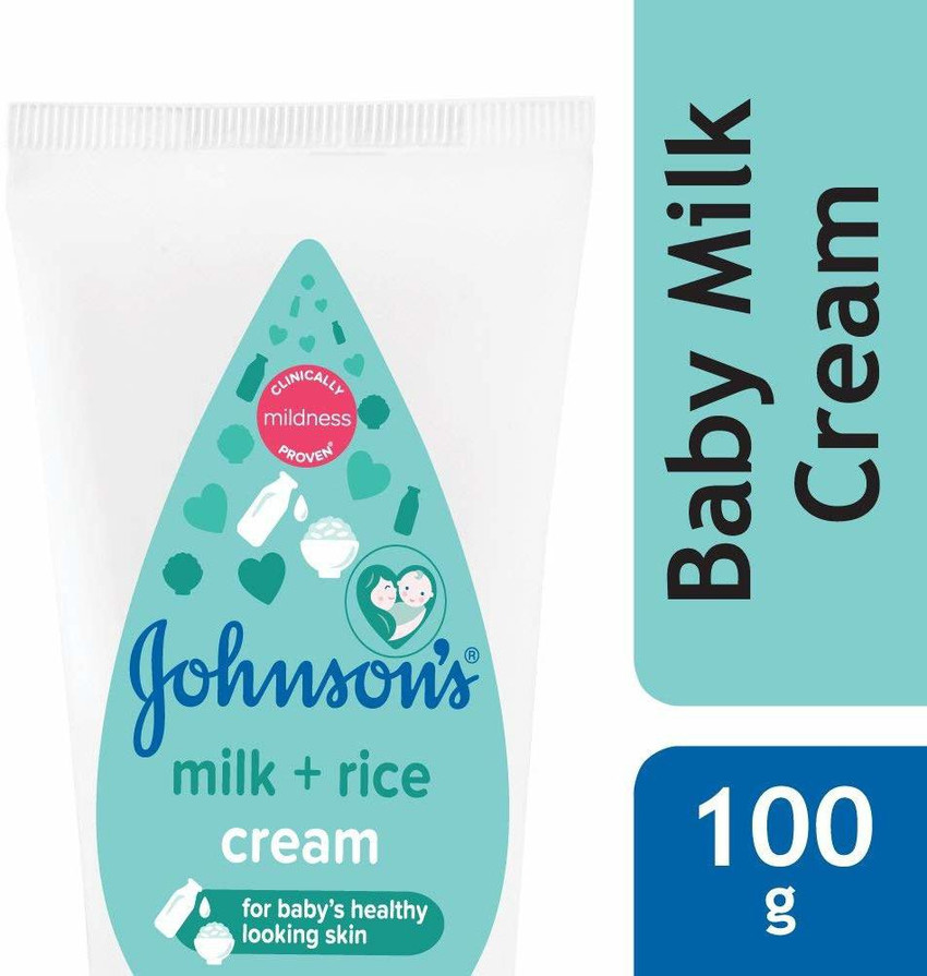 JOHNSON S Baby Milk and Rice Cream for Summer 100g Pack of 2