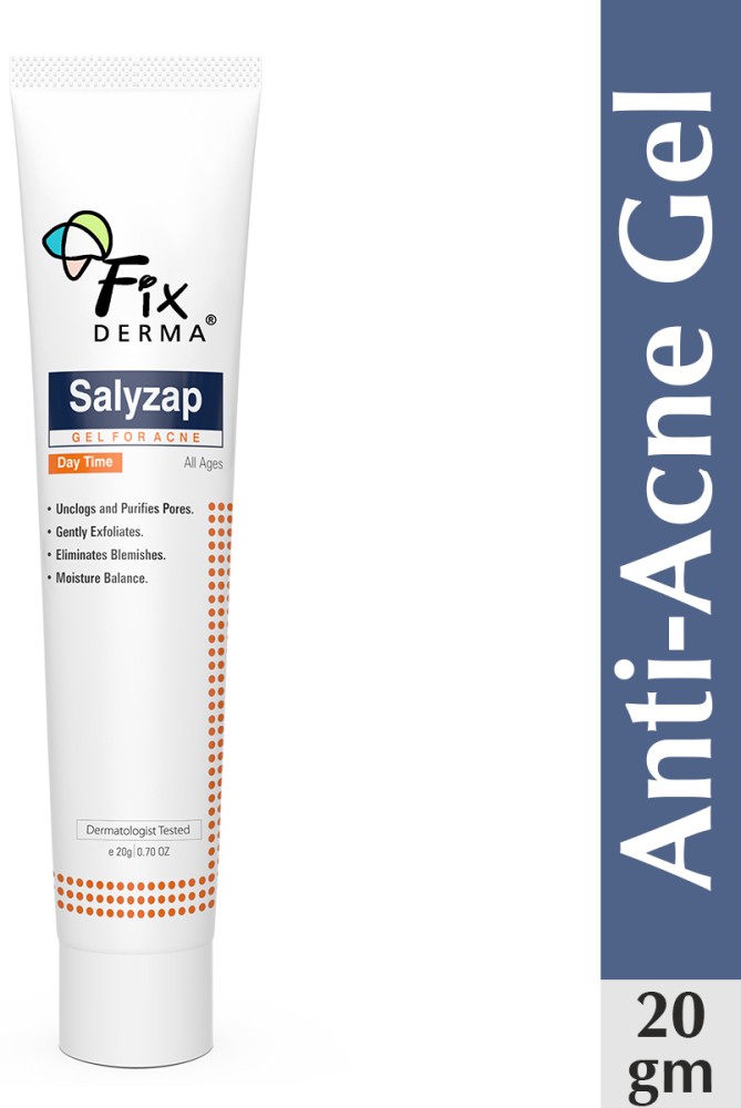 Fixderma Salyzap Day Time Gel For Acne Scars, Pimples, Redness, Suitable  for Oily Skin - Price in India, Buy Fixderma Salyzap Day Time Gel For Acne  Scars, Pimples, Redness, Suitable for Oily