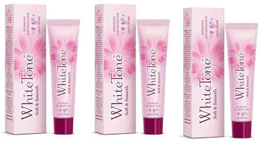 White Tone SOFT SMOOTH FACE CREAM PACK OF 3 Price in India Buy White Tone SOFT SMOOTH FACE CREAM PACK OF 3 Online In India Reviews Ratings Features Flipkart