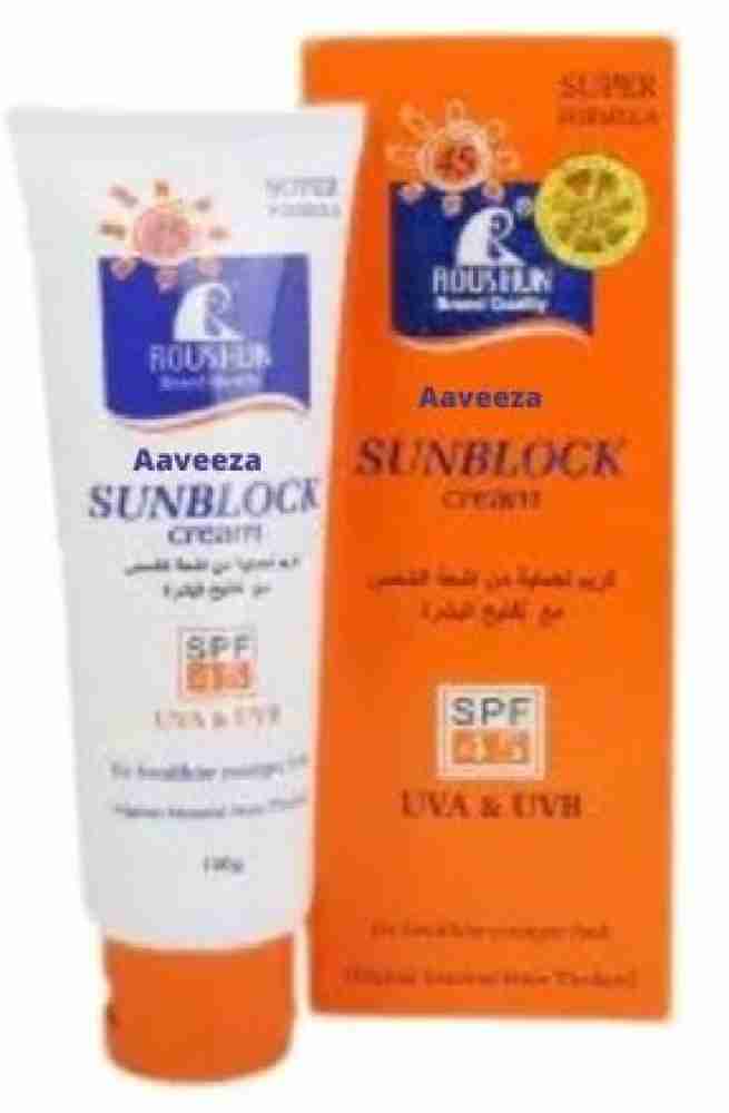 Natural Roushun Sun Block Cream Spf 60 Uva Uvb 100g Made 7844