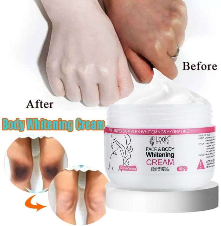 look hair 3 Days Dark Skin Permanent Bleaching Lightening Whitening Cream For Face Body Price in India Buy look hair 3 Days Dark Skin Permanent Bleaching Lightening Whitening Cream For