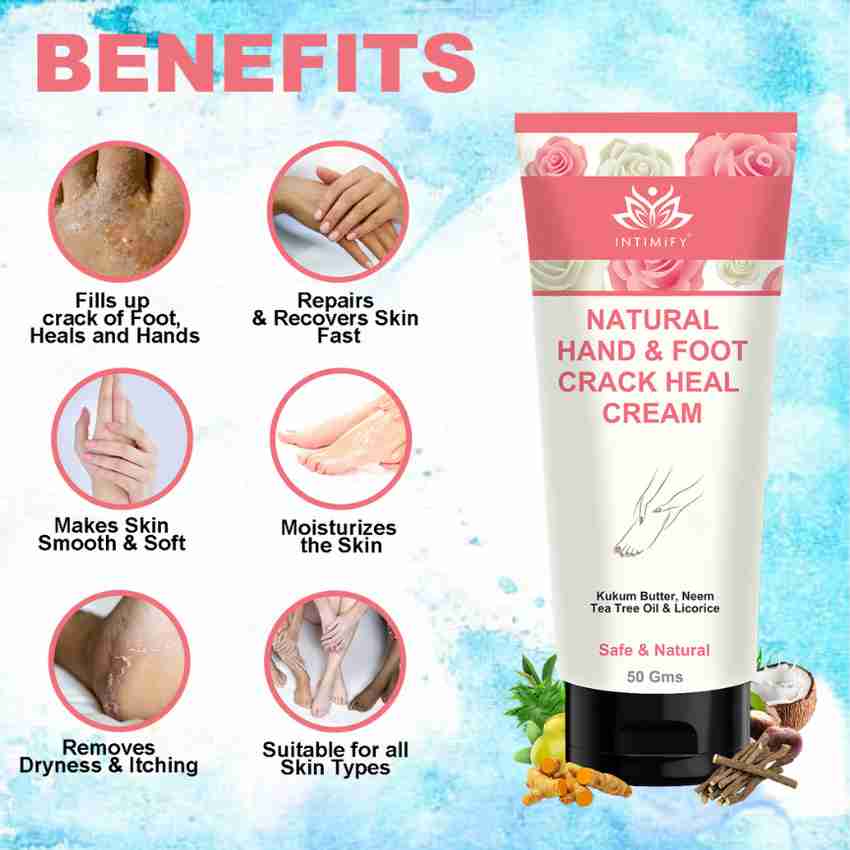 INTIMIFY Natural Foot Hand Crack Heal Cream All Type of Skin Cream for Women Men Price in India Buy INTIMIFY Natural Foot Hand Crack Heal Cream All Type of