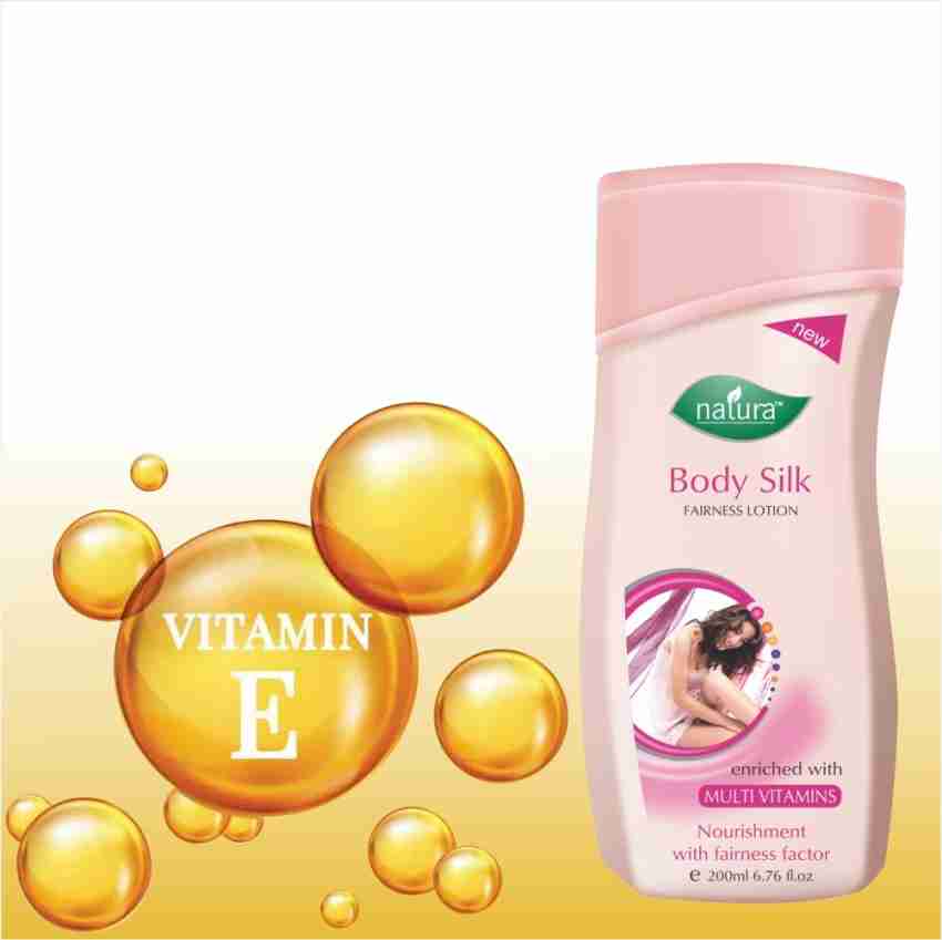 NATURA BODY SILK FAIRNESS BODY LOTION + BODY SILK ALMOND BODY LOTION  (COMBO) (400 ml)