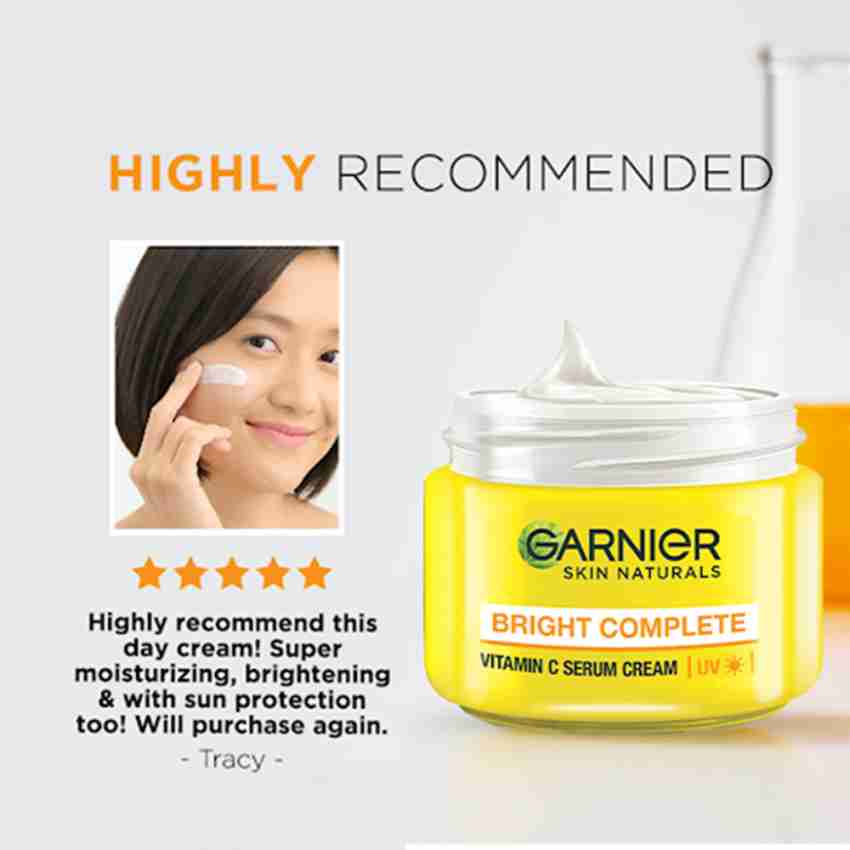 GARNIER Bright Complete Vitamin C Serum UV Cream Sun Protection