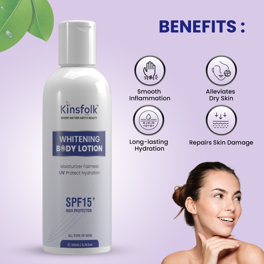 Kinsfolk Body Lotion Skin brightening Whitening SPF 15 Fairness